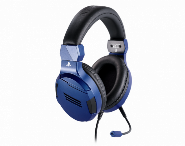 Геймърски слушалки Nacon Bigben PS4 Official Headset V3 Blue, Микрофон, Син 