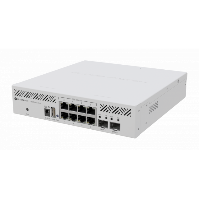 Суич MikroTik CRS310-8G-2S-IN, 8 x Gigabit Ethernet ports, 2 x SFP 