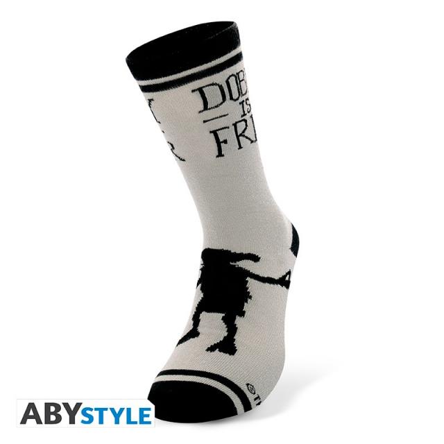 ABYSTYLE HARRY POTTER Socks Black & Grey Dobby 