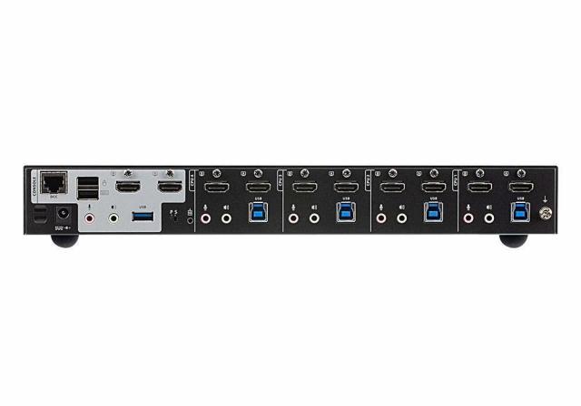 KVM превключвател ATEN CS1844-AT-G, 4 порта USB 3.0, За 2 HDMI монитора 