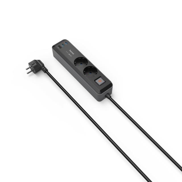 Hama Power Strip, 2-Way, 1.4 m, 223188 