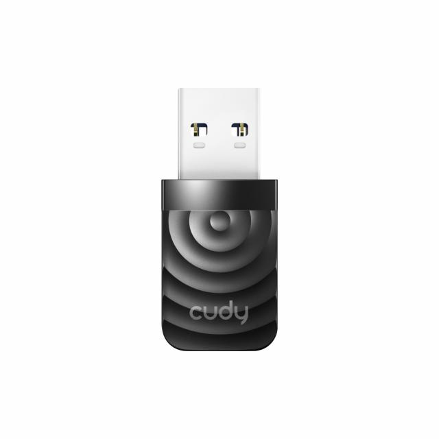 Безжичен нано адаптер Cudy WU1300S, USB 3.0, 2.4/5 Ghz, Вградена антена 2dBi 