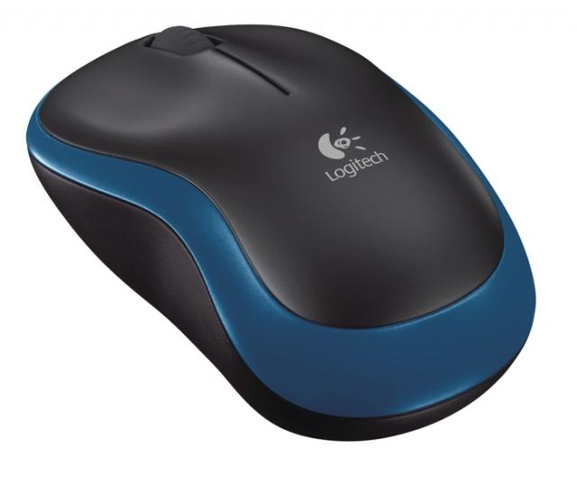 Безжична оптична мишка LOGITECH M185, Синя, USB 