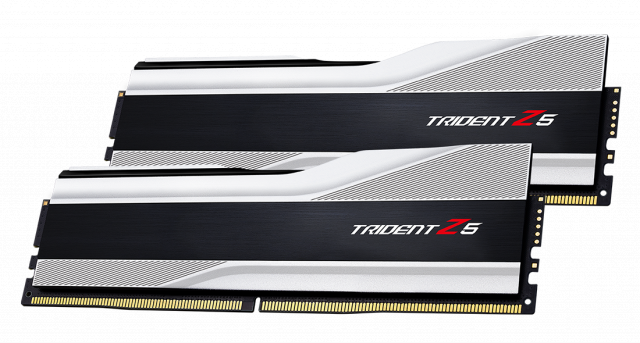 Памет G.SKILL Trident Z5 Silver 32GB(2x16GB) DDR5 6000MHz F5-6000J4040F16GX2-TZ5S 