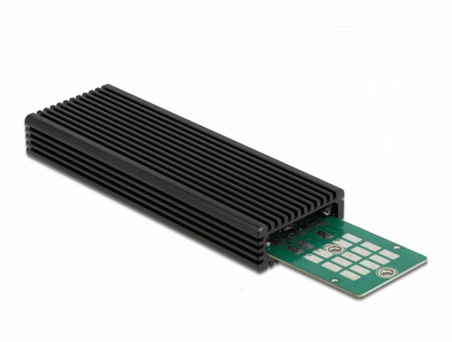 Външно чекмедже Delock за M.2 NVMe PCIe или SATA SSD, USB-C 3.2 Gen 2 