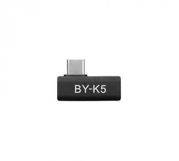 Адаптер BOYA USB-C женско към мъжко, Ъглов, Черен