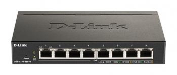 Switch D-Link DGS-1100-08PV2/E, 8 PoE 10/100/1000 Gigabit Smart Switch, managed, Rack-Mount