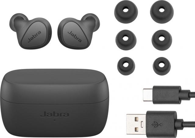 Блутут слушалки Jabra Elite 4, Dark Grey 