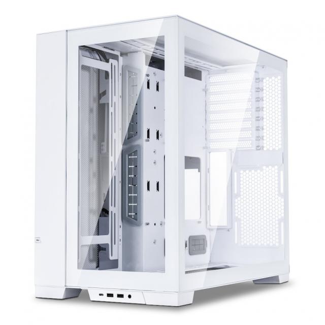 Кутия Lian Li PC-O11 Dynamic EVO Mid-Tower, Tempered Glass, Бяла 