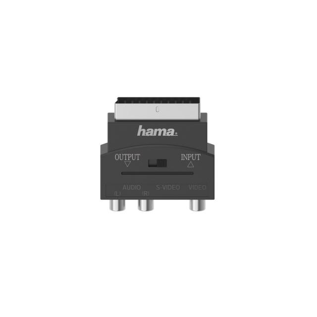 Hama - Video Adapter, S-VHS Socket / 3 RCA Sockets - Scart Plug, 4-Pin 