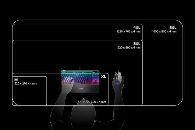 Gaming pad SteelSeries QcK Prism 5XL ETAIL 