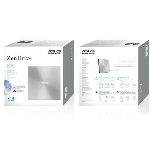 DVD Writer ASUS ZenDrive U7M Ultra-slim, USB 2.0, Silver 