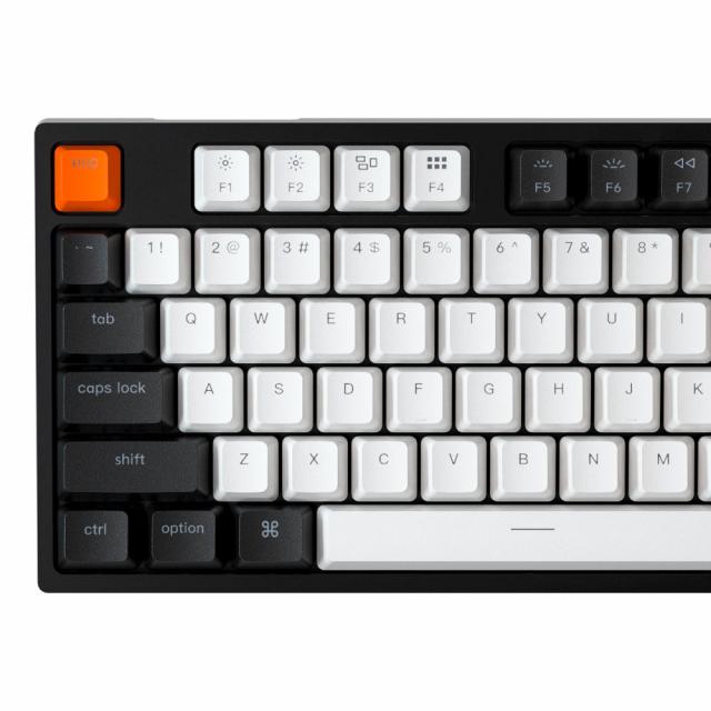 Геймърска Механична клавиатура Keychron C2 Full-Size Gateron G Pro Brown Switch White LED ABS 