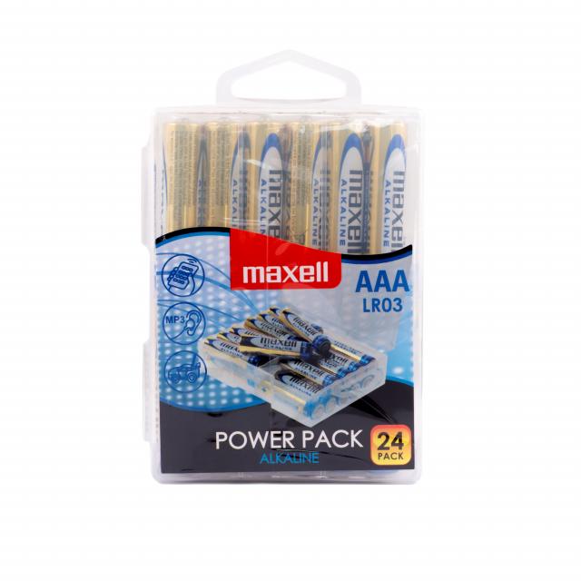 Алкални батерии MAXELL LR03 1,5V AAA 24 бр. блистер PVC case 