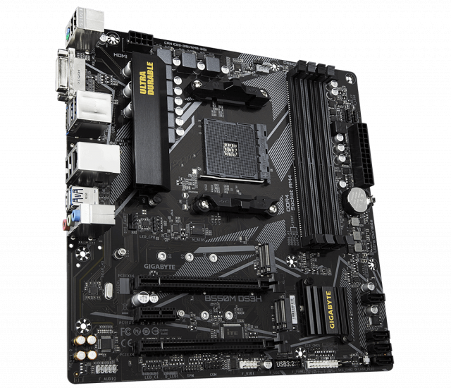 Motherboard GIGABYTE B550M DS3H, Socket AM4, 4 x DDR4 