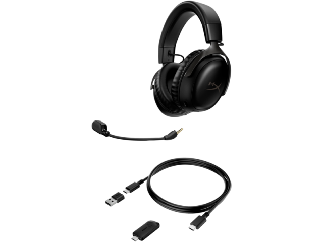 Gaming Wireless Headphones HyperX, Cloud III Black 