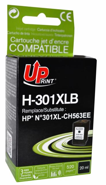 Ink cartridge UPRINT CH563EE HP, Black 