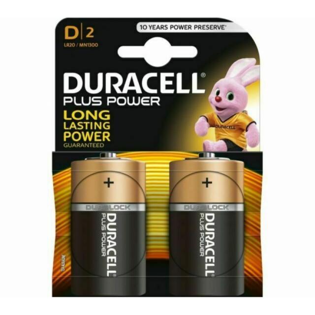 DURACELL Alkaline Battery LR20 D 1.5V PLUS DURACELL 