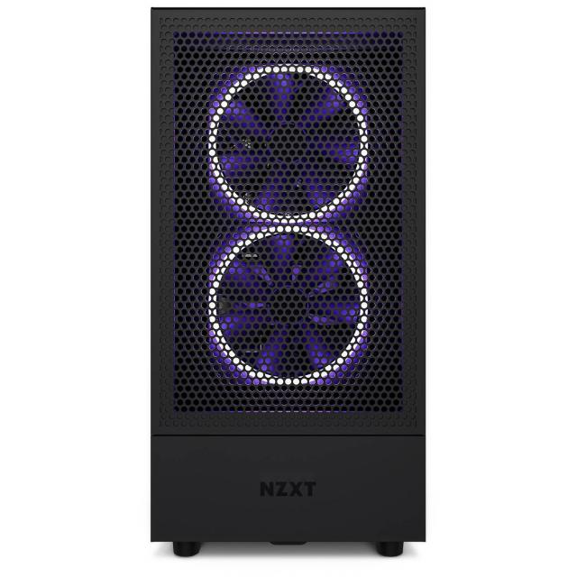 Кутия NZXT H5 Flow Matte Black, Mid-Tower 