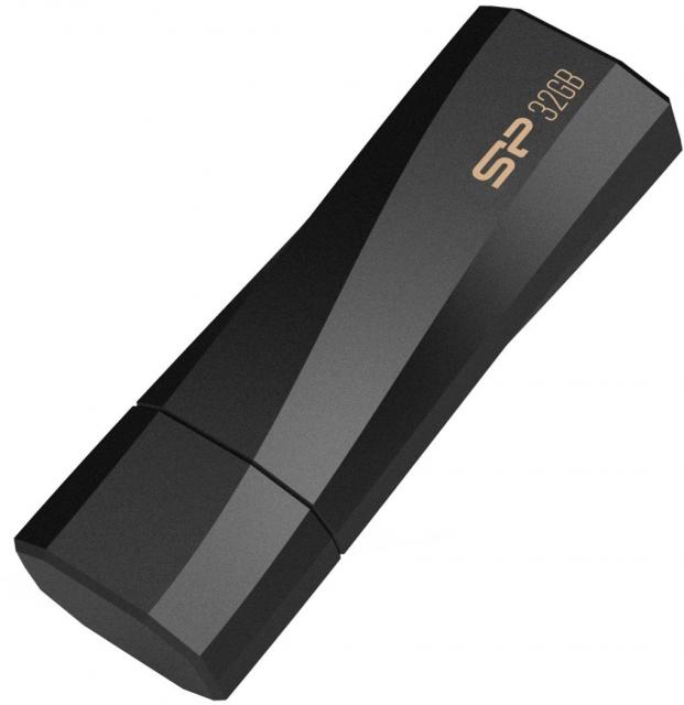 USB памет SILICON POWER Blaze B07, 32GB, USB 3.2, Черна 