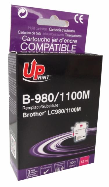 Ink cartridge UPRINT LC980/1100 BROTHER, Magenta 