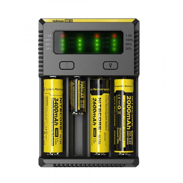 Зарядно у-во NITECORE i4, Universal Charger, LiIon & NIMH, 18650, CR123; AA, AAA, C, D 