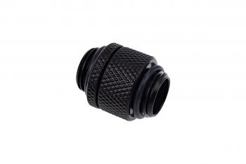 Alphacool Eiszapfen double nippel rotatable G1/4 outer thread to G1/4 outer thread - deep black