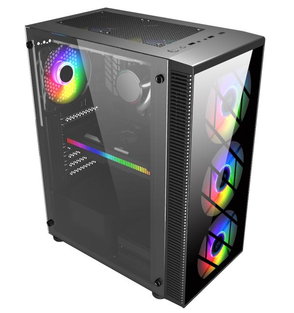 Case FSP CMT192 TG ATX Mid Tower, Black 