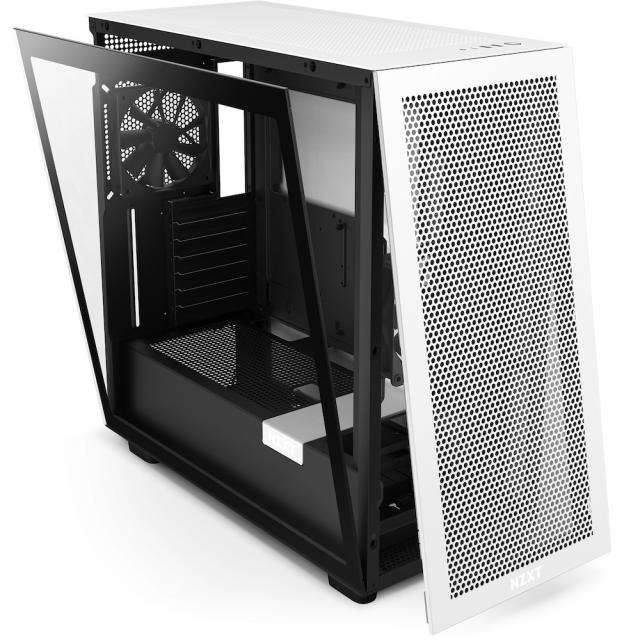 Кутия NZXT H7 Flow Matte Black & White 