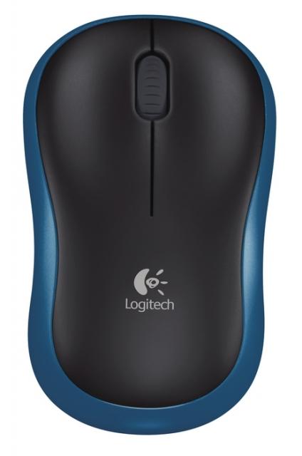 Wireless optical mouse LOGITECH M185, Blue, USB 