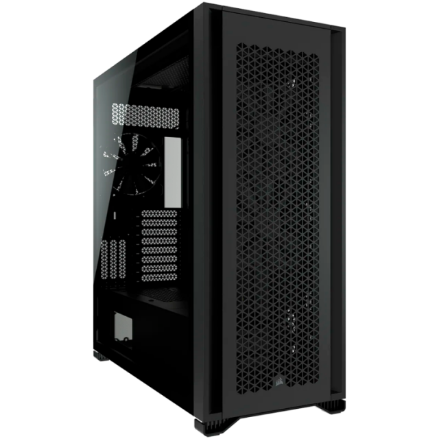 Кутия Corsair 7000D Airflow Full Tower, Tempered Glass, Черна 