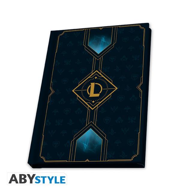 LEAGUE OF LEGENDS - Pck XXL glass + Pin + Notebook "Hextech logo" 