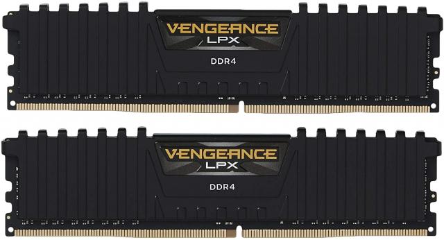 Памет CORSAIR VENGEANCE LPX, 16GB (2 x 8GB), DDR4, 3200MHz, Black 