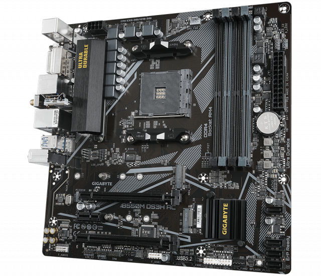 Дънна платка GIGABYTE B550M DS3H AC Socket AM4 