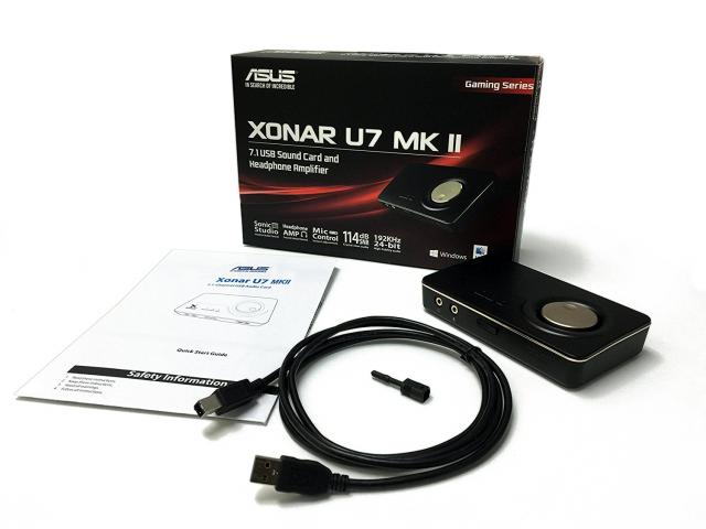 Sound card ASUS Xonar U7 MKII 7.1 USB 114db SNR 