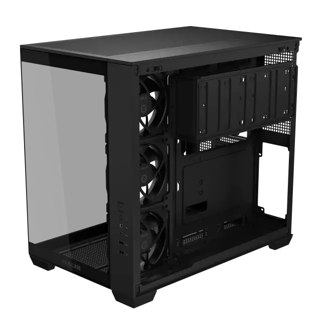 Case ASUS A32 PLUS Tempered Glass + 4 ARGB Fans - Black 