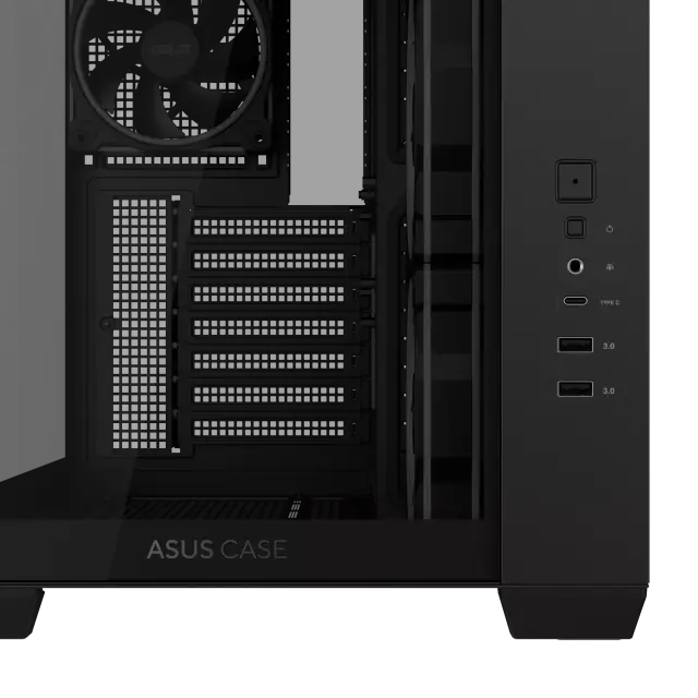 Case ASUS A32 PLUS Tempered Glass + 4 ARGB Fans - Black 