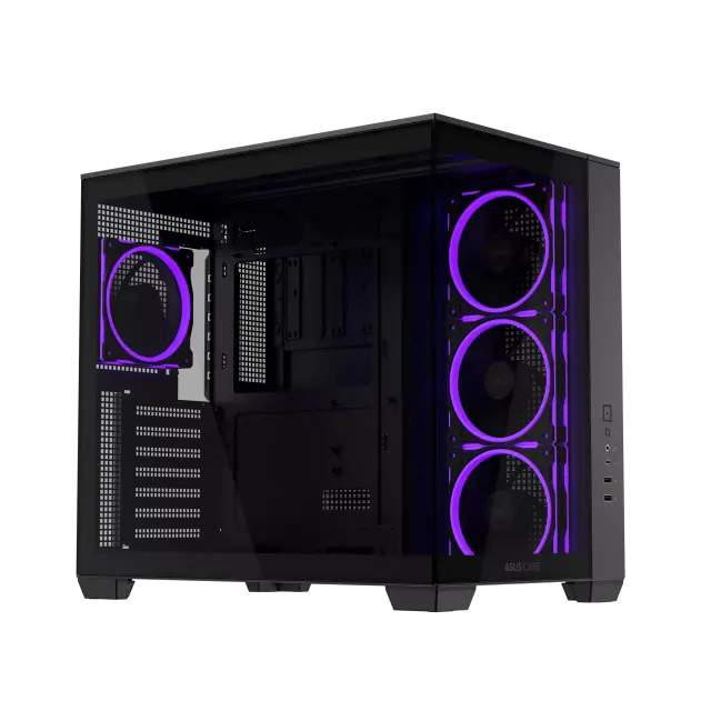 Case ASUS A32 PLUS Tempered Glass + 4 ARGB Fans - Black 