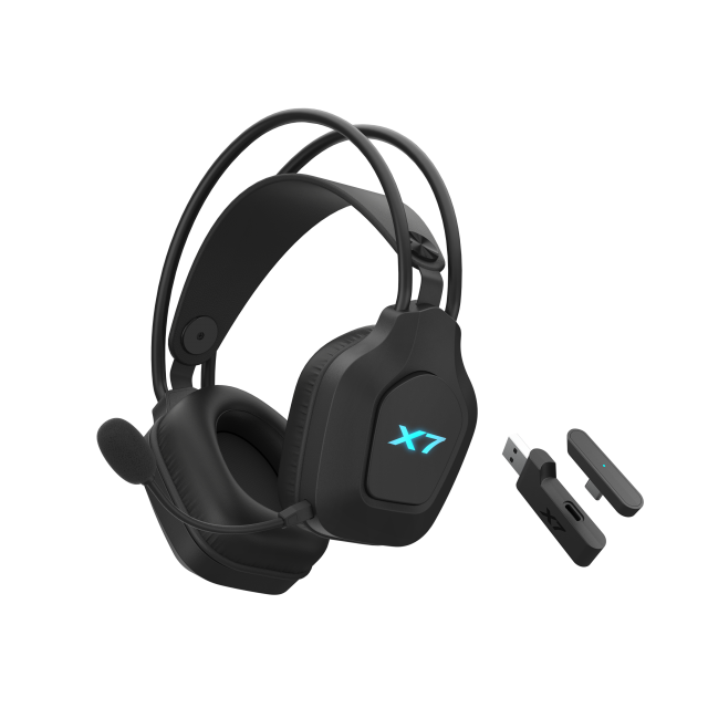A4tech X7 Gaming Wireless Headphones XR-200, Bluetooth, RGB, black 