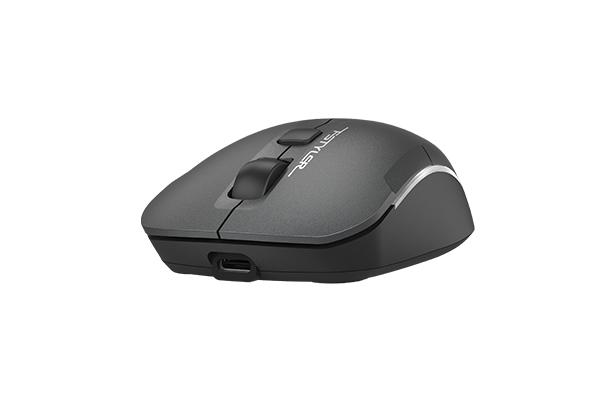 A4tech FB26CS Air2  Smoky Grey безжичнa мишка Dual mode,2000dpi,Li-Ion батерия, Безшумна 