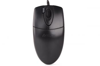 Оптична мишка A4tech OP 620DS, безшумен клик, USB. черна