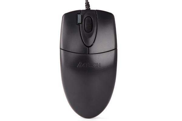 Оптична мишка A4tech OP 620DS, безшумен клик, USB. черна 