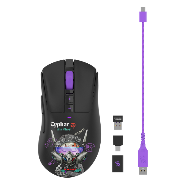 A4tech Bloody R73 Pro Cypher Ghost Gaming Wireless Optical Mouse 