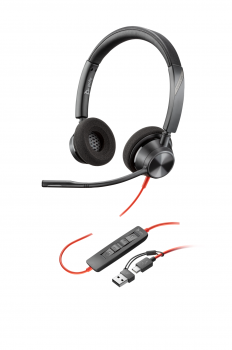 Headset HP Poly BW 3320 Stereo, USB-C+USB-C/A