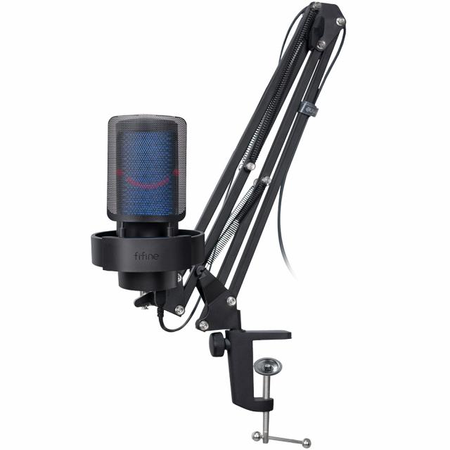 Microphone with Adjustable Arm Stand FIFINE A8T RGB - Black 