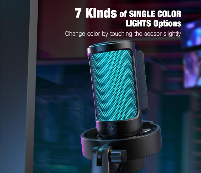 Desktop Microphone FIFINE A8V RGB - Black 