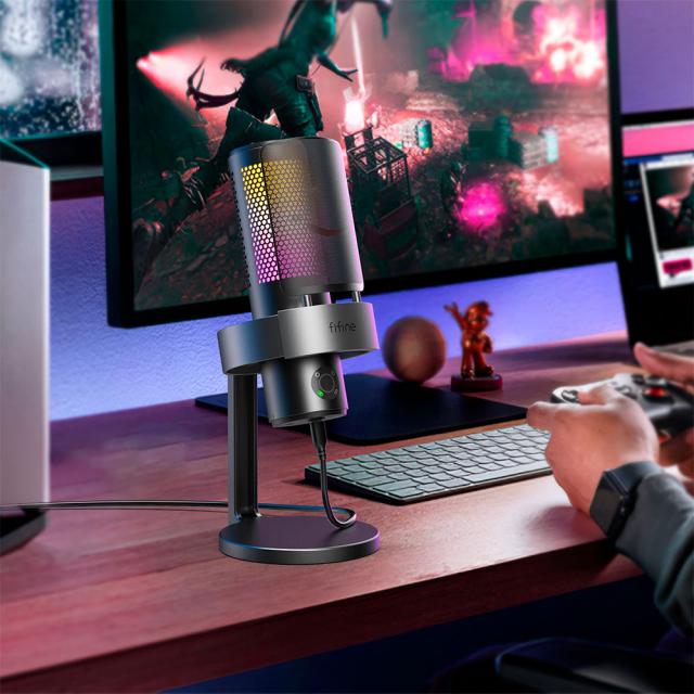 Desktop Microphone FIFINE A9 RGB 4 Polar Patterns- Black 