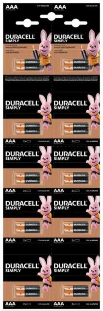 DURACELL BASIC Alkaline Battery LR03 20pk blister /10 * 2/ HBDC 1.5V 