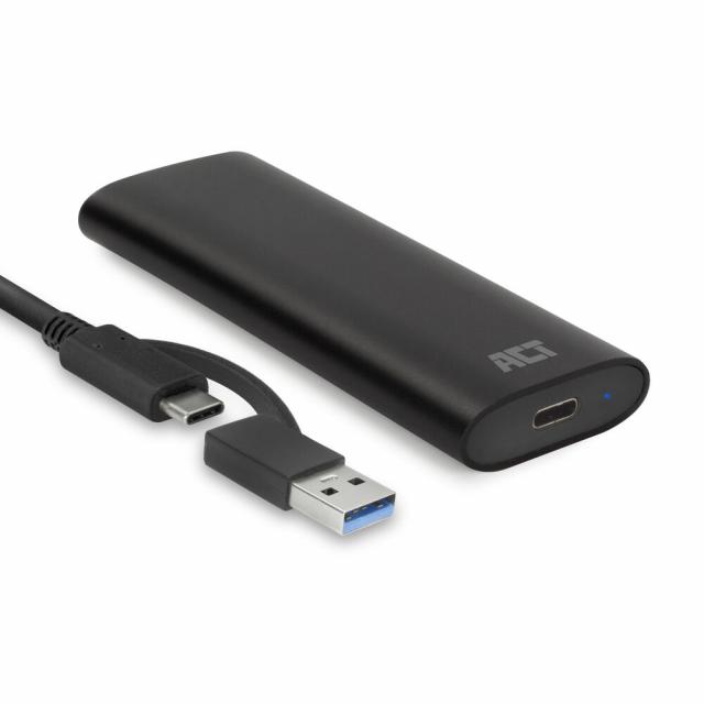 ACT USB-C M.2 NVMe / PCIe SSD Enclosure, tool-free 