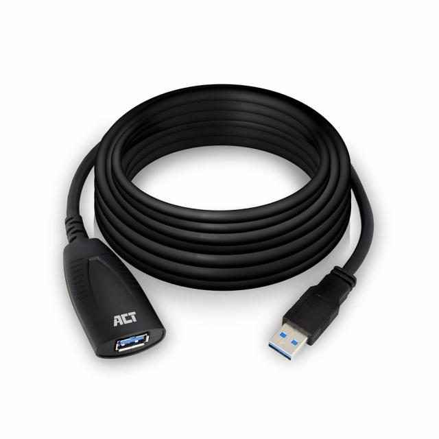 ACT USB Extender cable USB-A - USB-A 3.0, 5 meter 